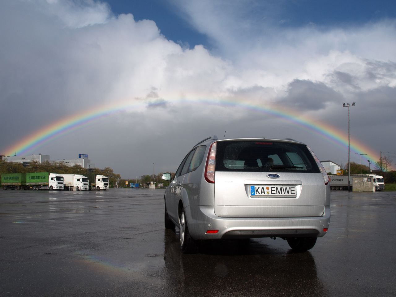 Regenbogen Messplatz