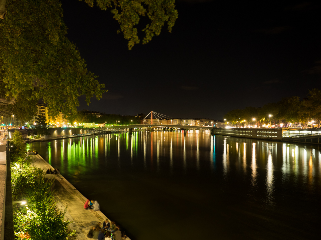 Lyon at night